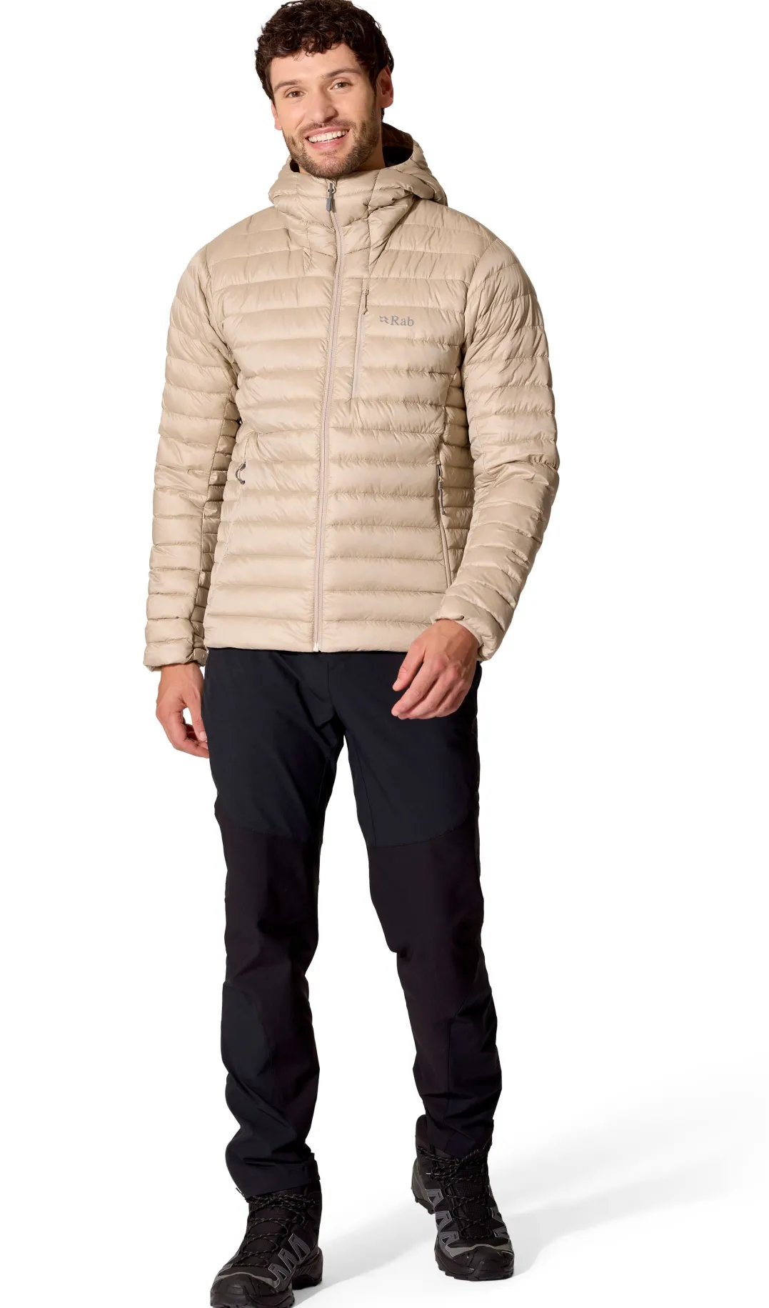 Rab Men's Microlight Alpine Down Jacket Dark Pebble
