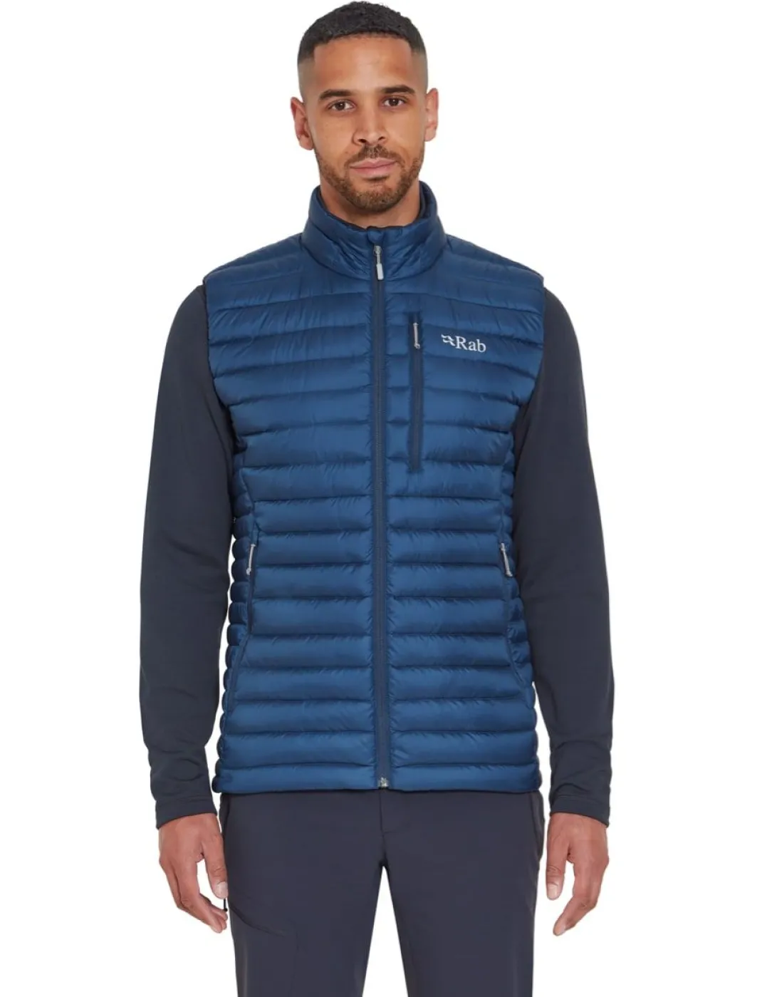 Rab Men's Microlight Down Vest Tempest Blue