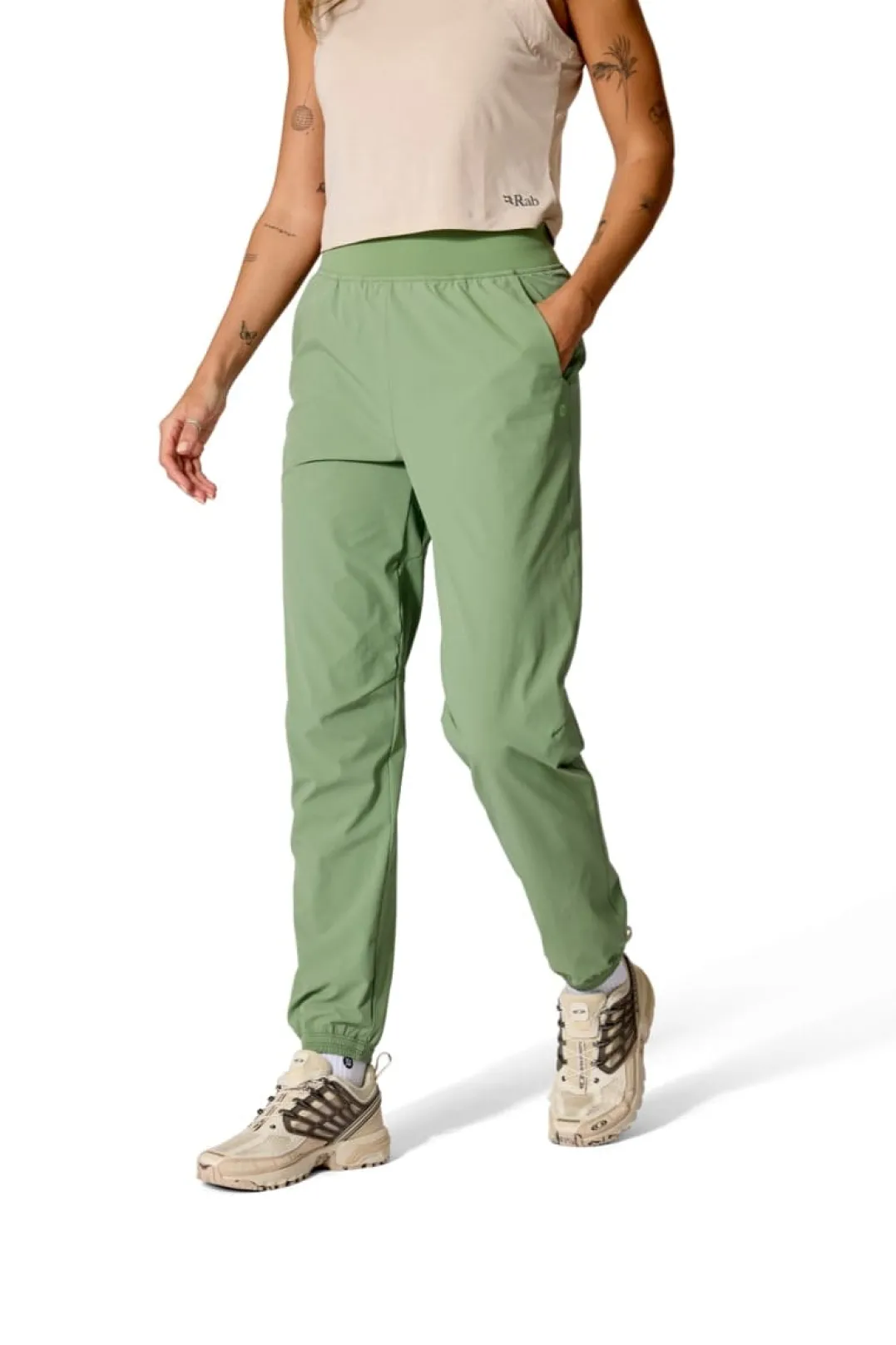 Rab Momentum Pants Wmns Dark Fig Green