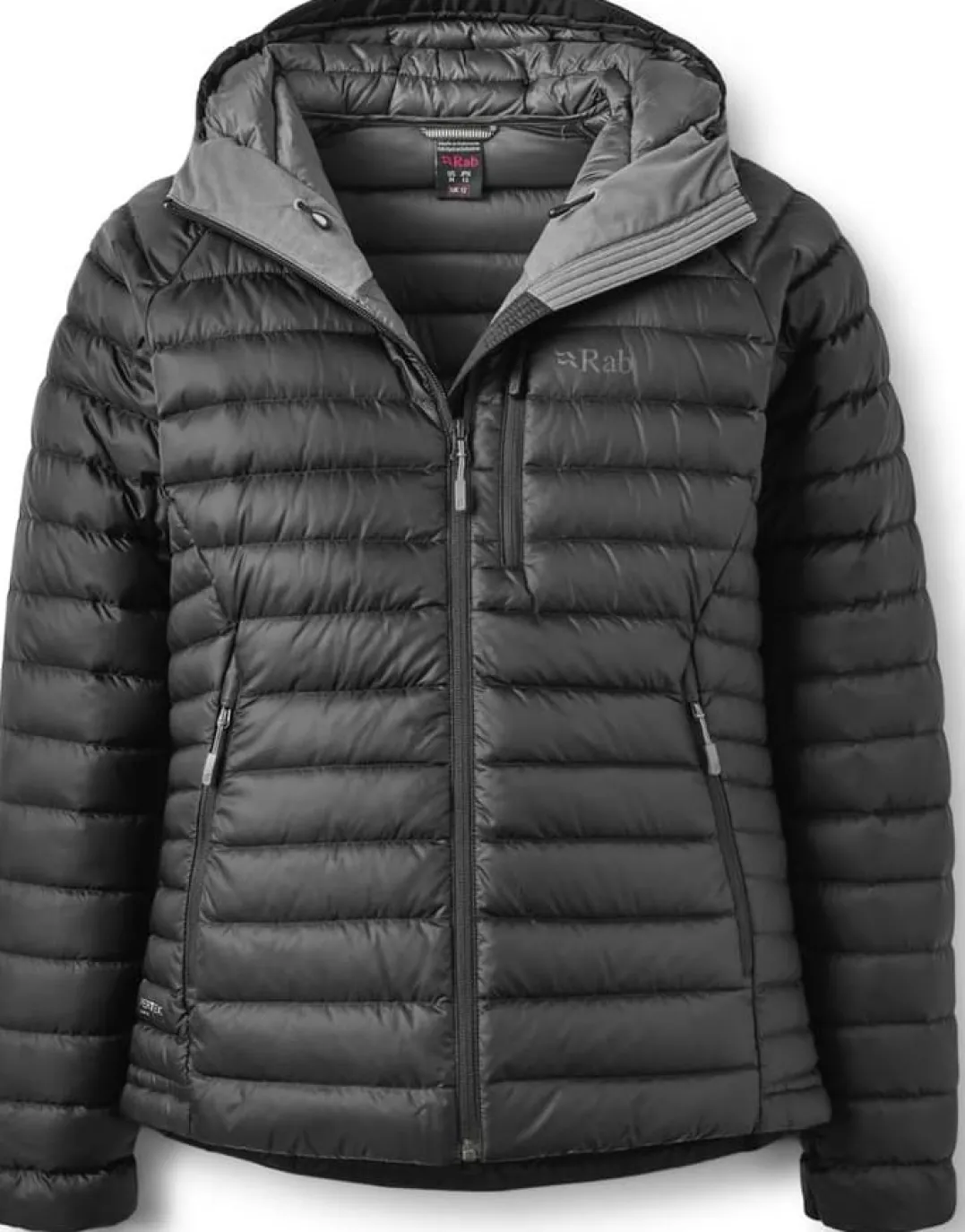 Rab Women's Microlight Alpine Down Jacket Black (graphene)