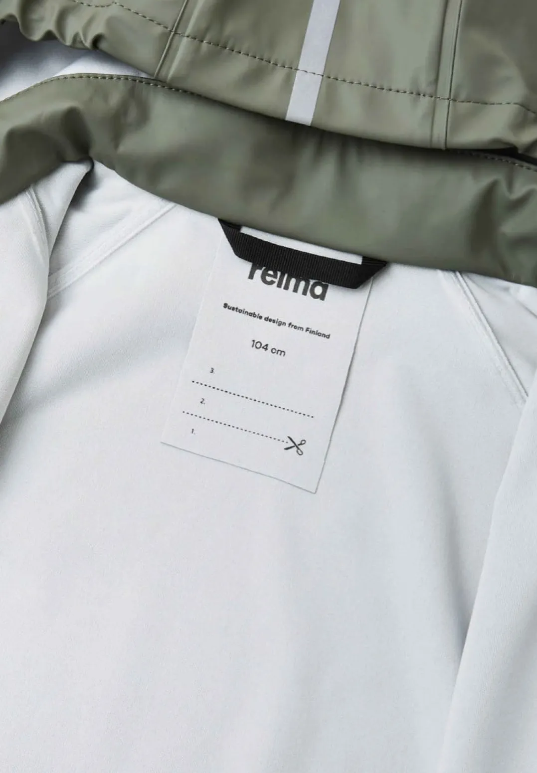 Reima Raincoat, Lampi Greyish Green 8920