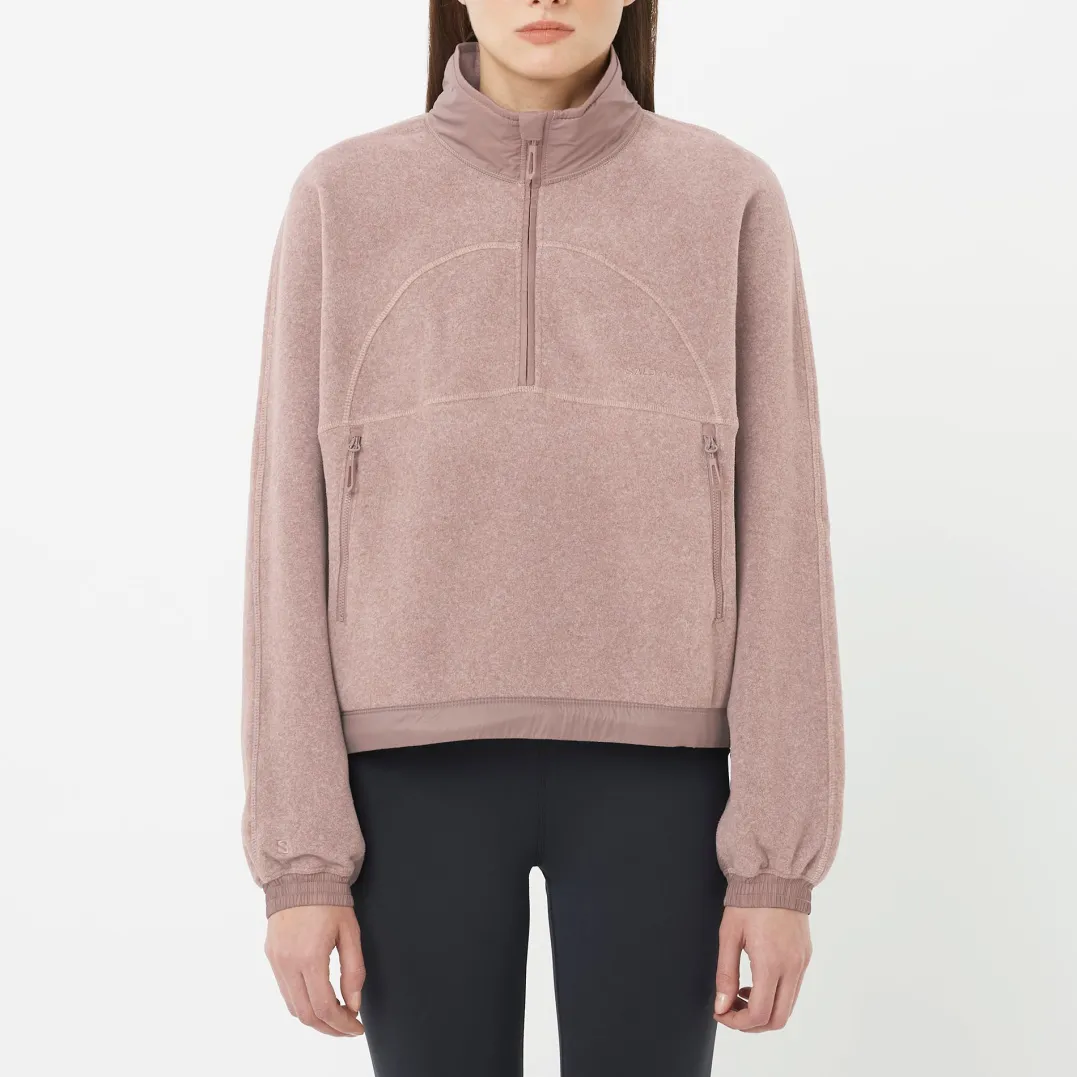 Salomon Chroma Fleece Crop W Etherea / Iron