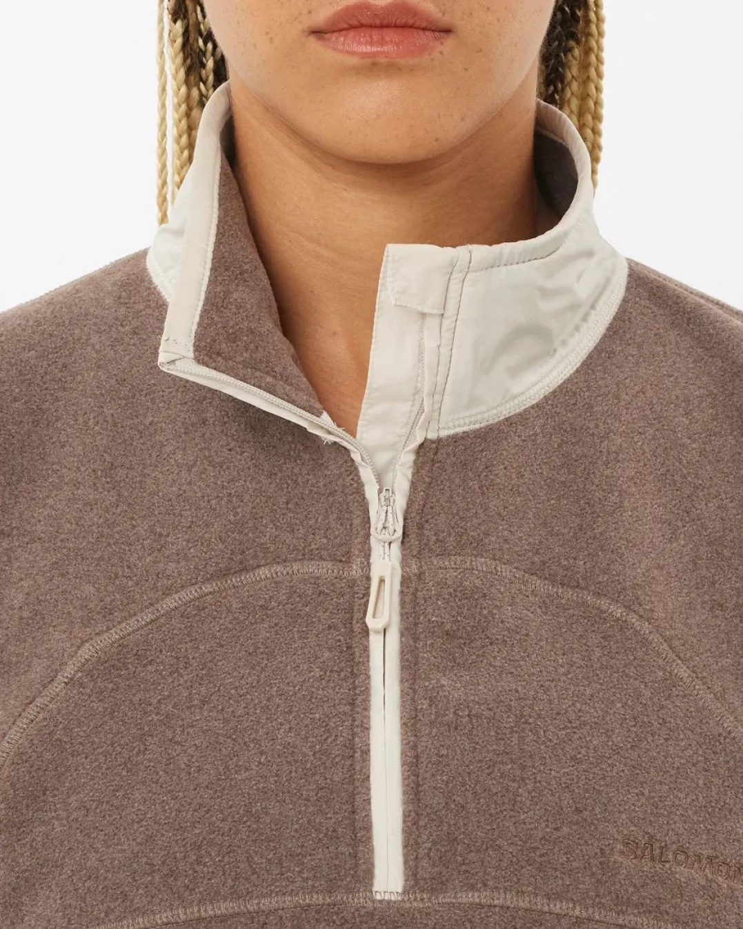 Salomon Chroma Fleece Crop W Iron/silver Cloud/