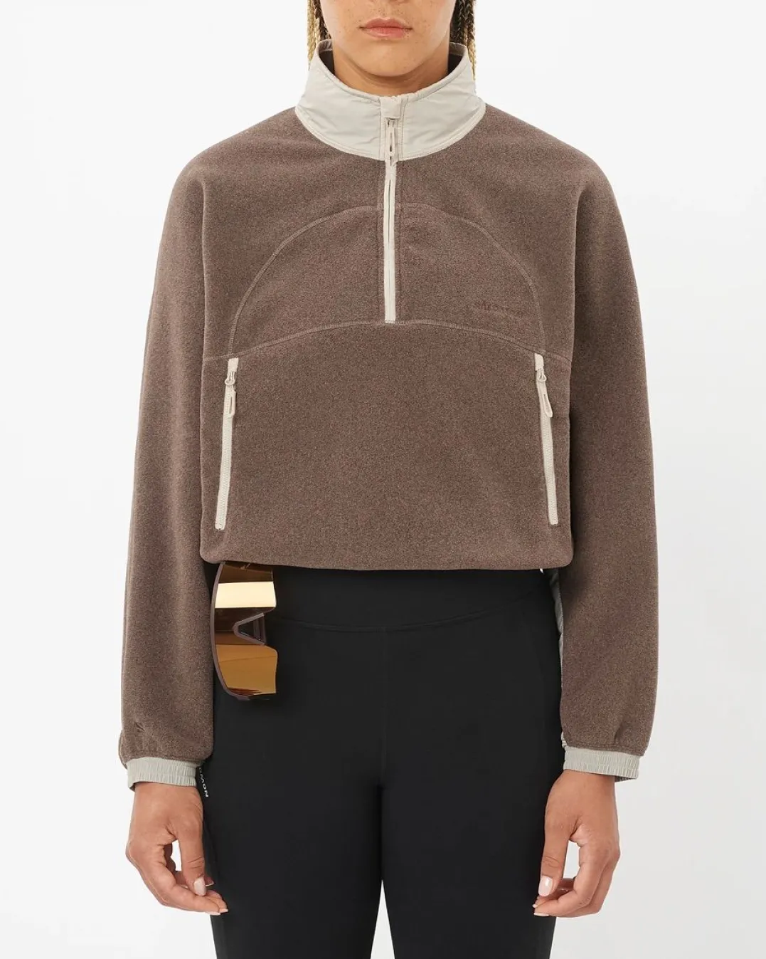 Salomon Chroma Fleece Crop W Iron/silver Cloud/