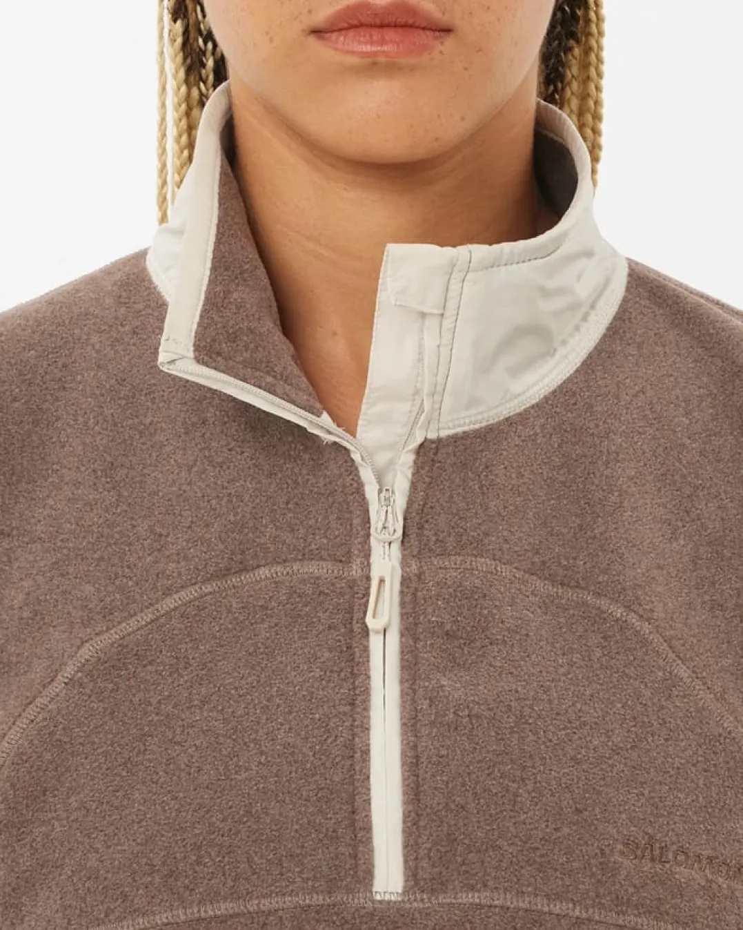 Salomon Chroma Fleece Crop W Iron/silver Cloud/
