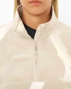 Salomon Chroma Fleece Crop W Silver Cloud/