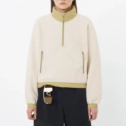 Salomon Chroma Fleece Crop W Whisper White/Gray Green