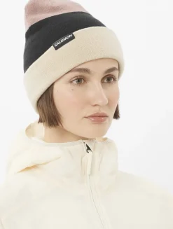 Salomon Flatspin Reversible Beanie Deep Black / Whisper White / Etherea