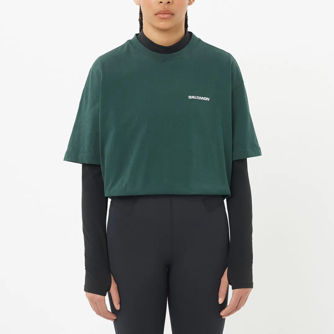 Salomon Freestyle Short Sleeve Tee Green Gables