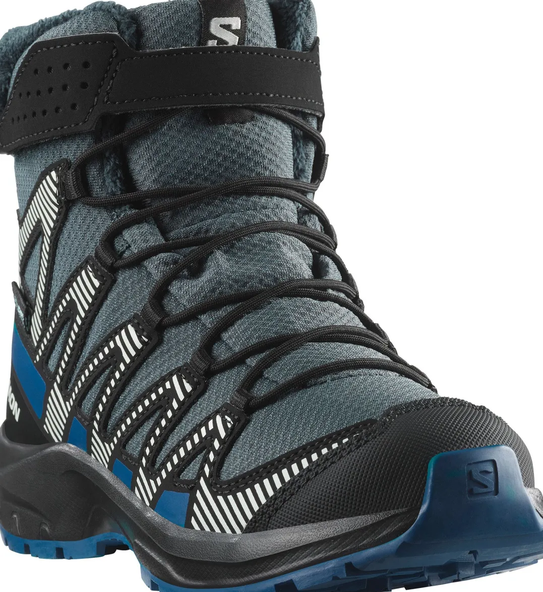 Salomon Junior Shoes XA Pro V8 Winter Cswp Turbulence/Black/Dark Blue