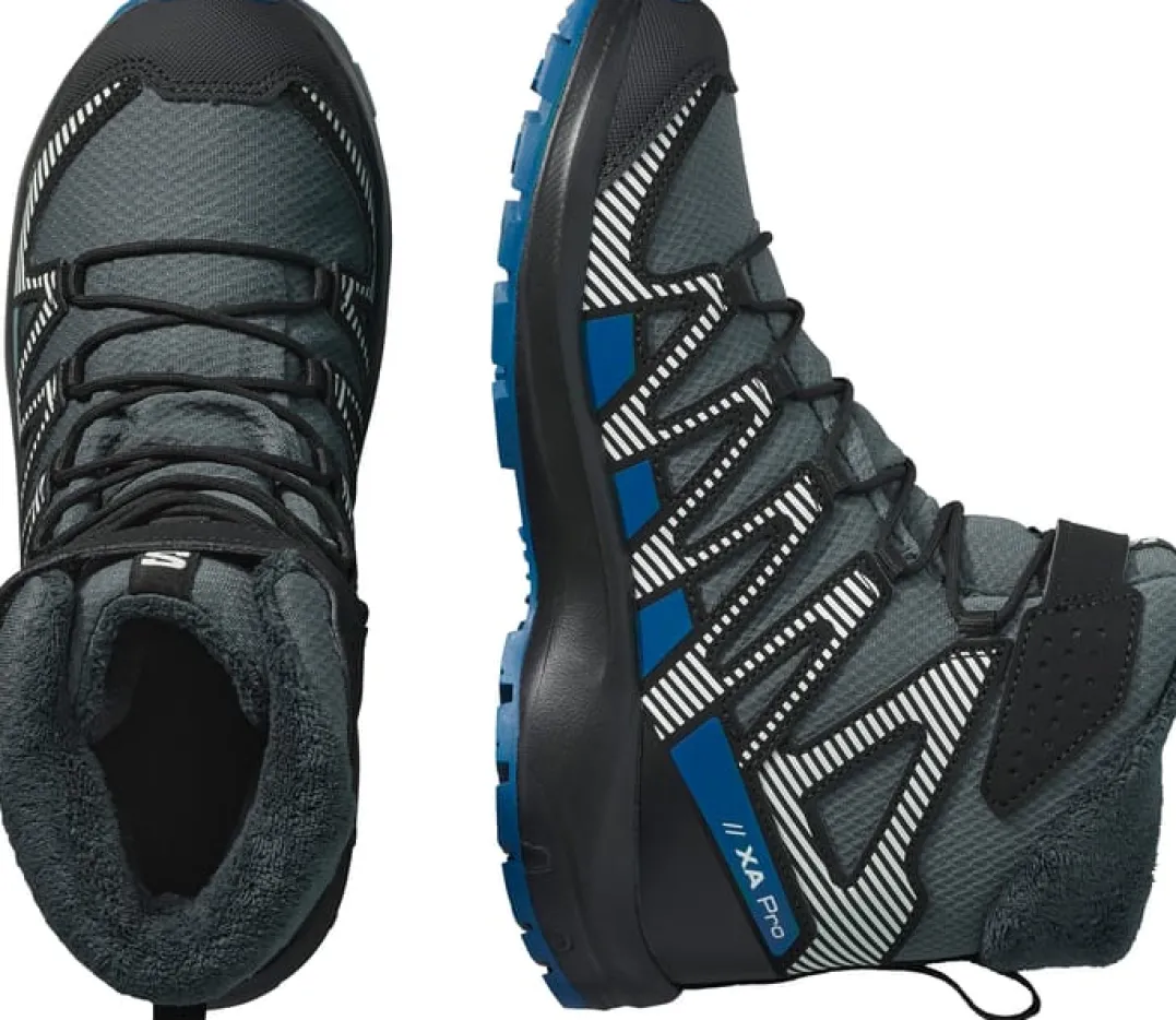 Salomon Junior Shoes XA Pro V8 Winter Cswp Turbulence/Black/Dark Blue