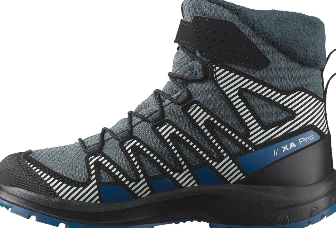 Salomon Junior Shoes XA Pro V8 Winter Cswp Turbulence/Black/Dark Blue
