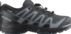 Salomon Kids' XA Pro V8 Waterproof Black/turbulence/quarry
