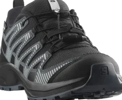 Salomon Kids' XA Pro V8 Waterproof Black/turbulence/quarry
