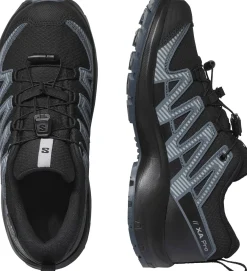 Salomon Kids' XA Pro V8 Waterproof Black/turbulence/quarry