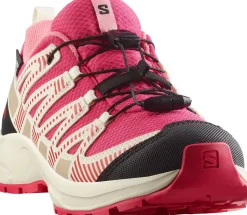 Salomon Kids' XA Pro V8 Waterproof Rouge Red/vanilla Ice/flamingo Pink