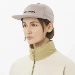 Salomon Logo Flat Cap Etherea