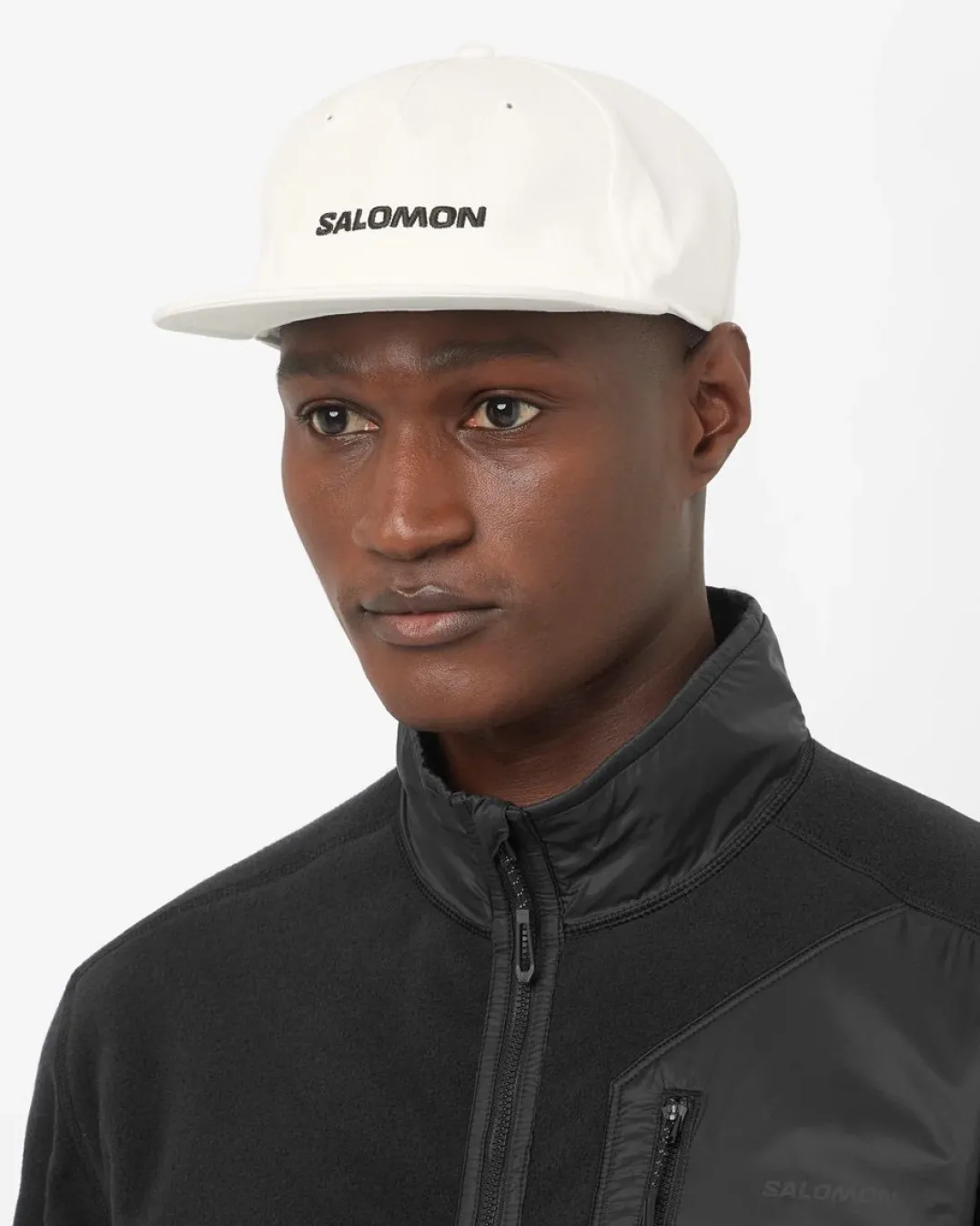 Salomon Logo Flat Cap Whisper White/