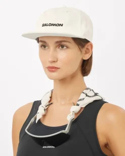 Salomon Logo Flat Cap Whisper White/