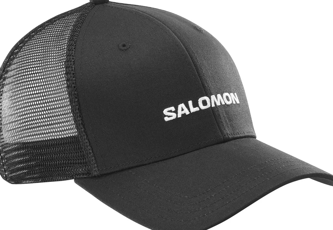 Salomon Logo Trucker Cap Deep Black