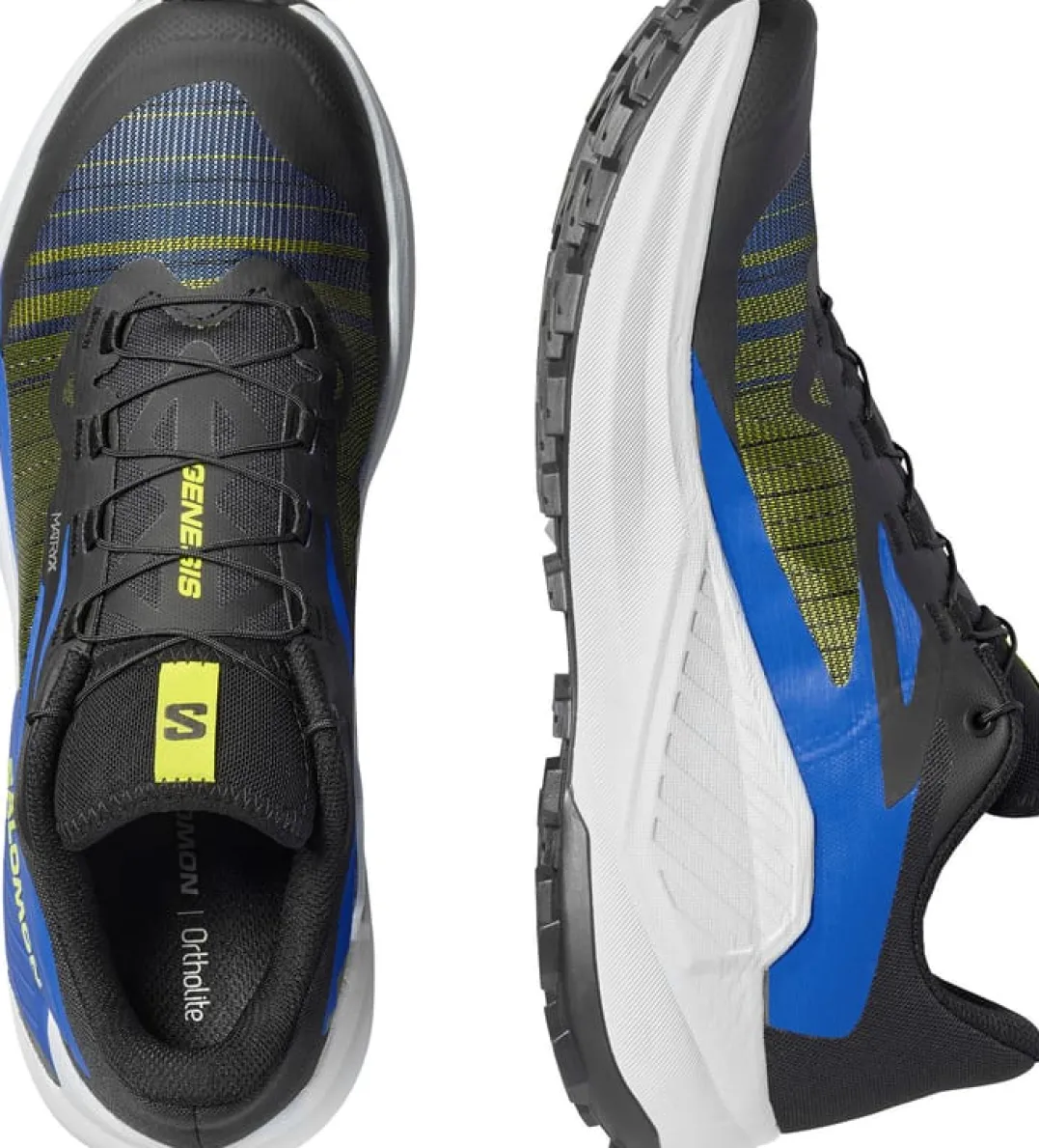 Salomon Men's Genesis Black / Acid Lime / Bluing