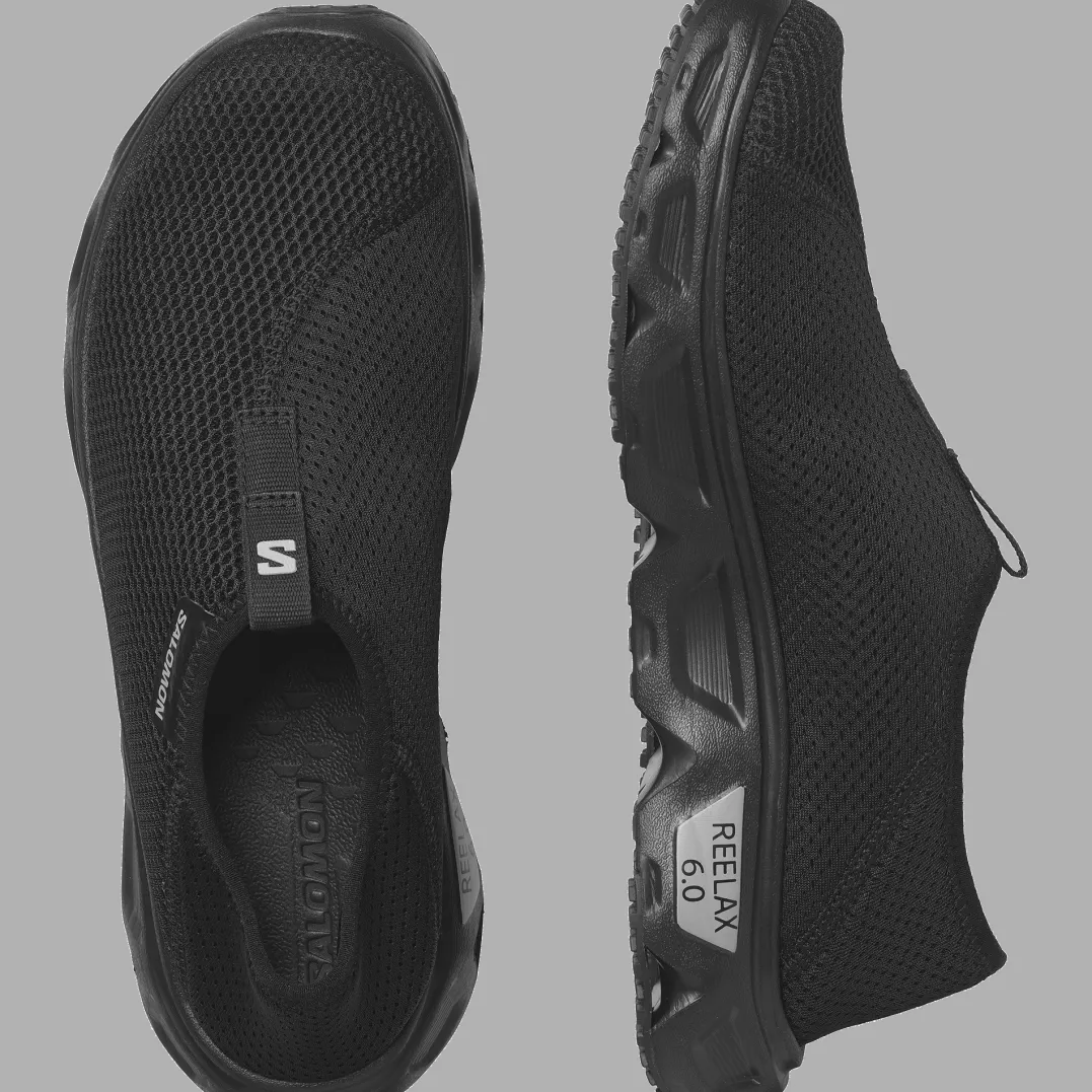 Salomon Men's Reelax Moc 6.0 Black/Black/Alloy