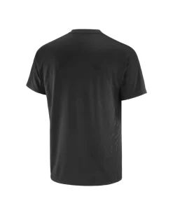 Salomon Men's Sense Aero Graphic Tee GFX Deep Black / Black Beauty