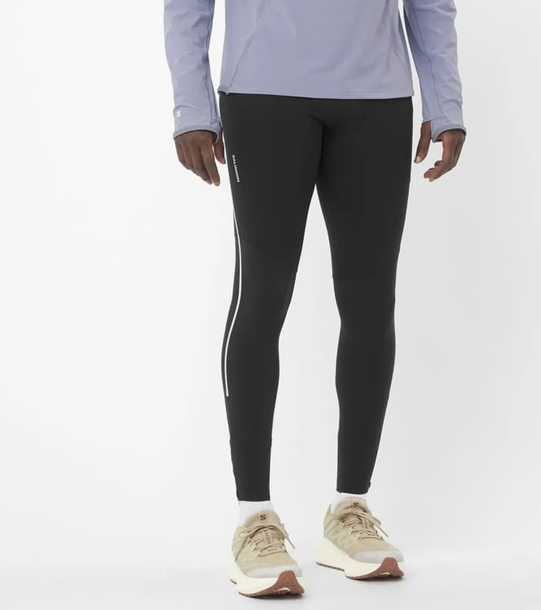 Salomon Men's Sense Aero Stow Tights Deep Black