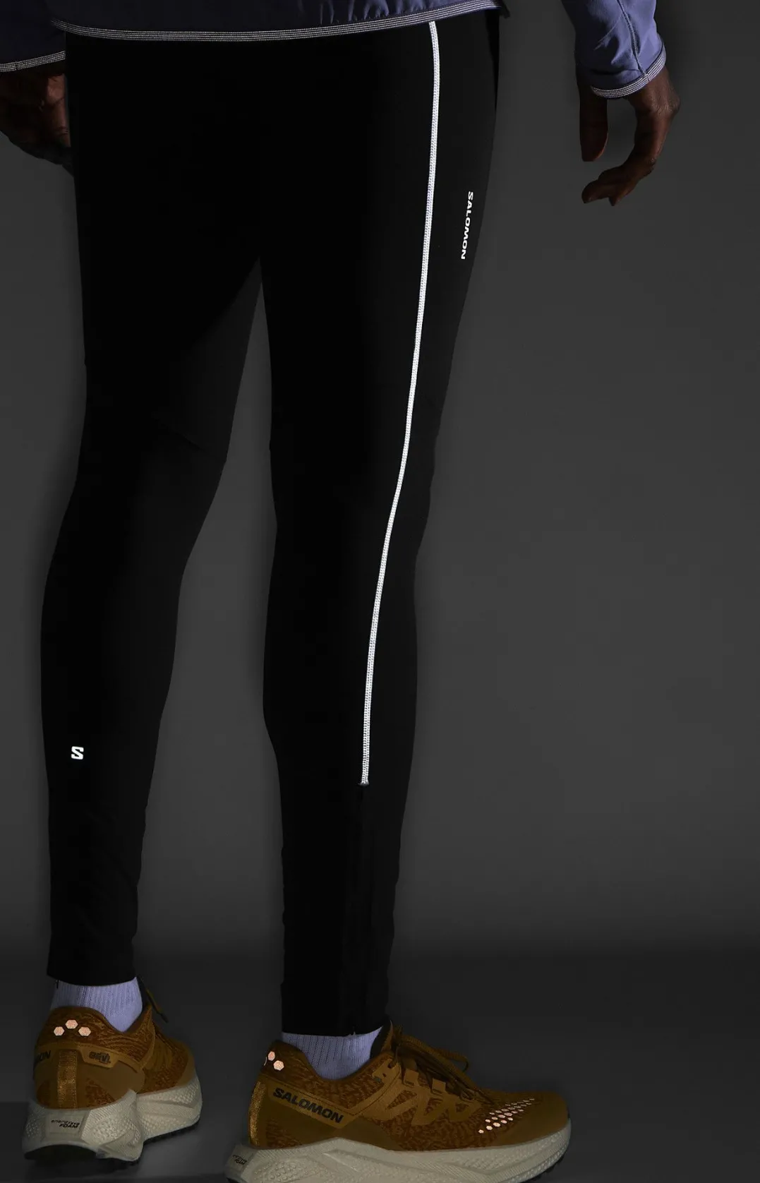 Salomon Men's Sense Aero Stow Tights Deep Black
