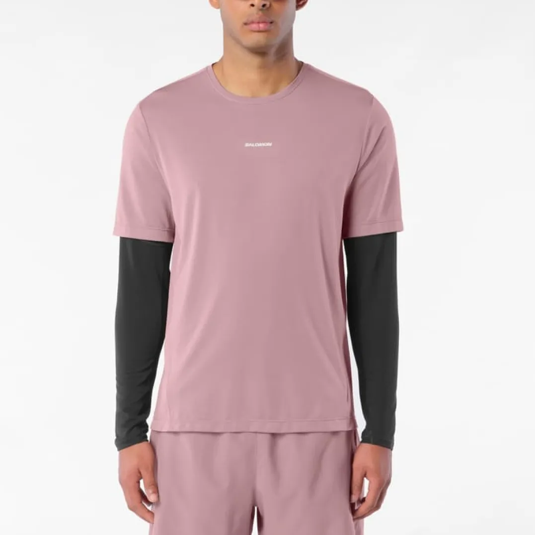 Salomon Men's Shkout Core Short Sleeve Tee Antler