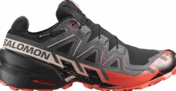 Salomon Men's Speedcross 6 GORE-TEX Black / Fiery Red / Almond Milk