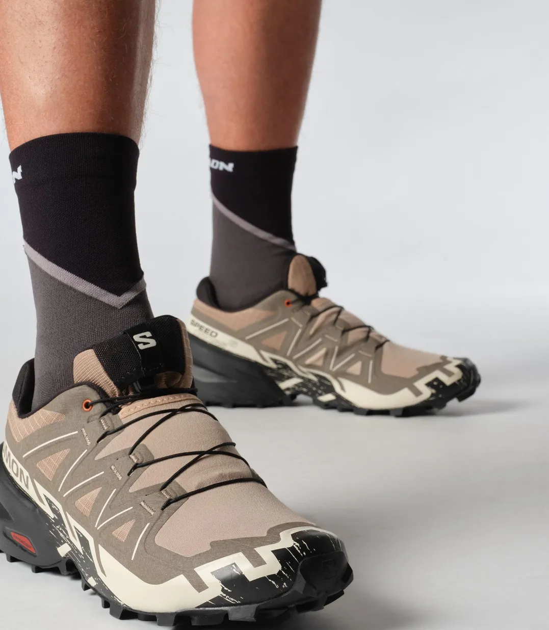 Salomon Men's Speedcross 6 Natural / Black / Almond Milk