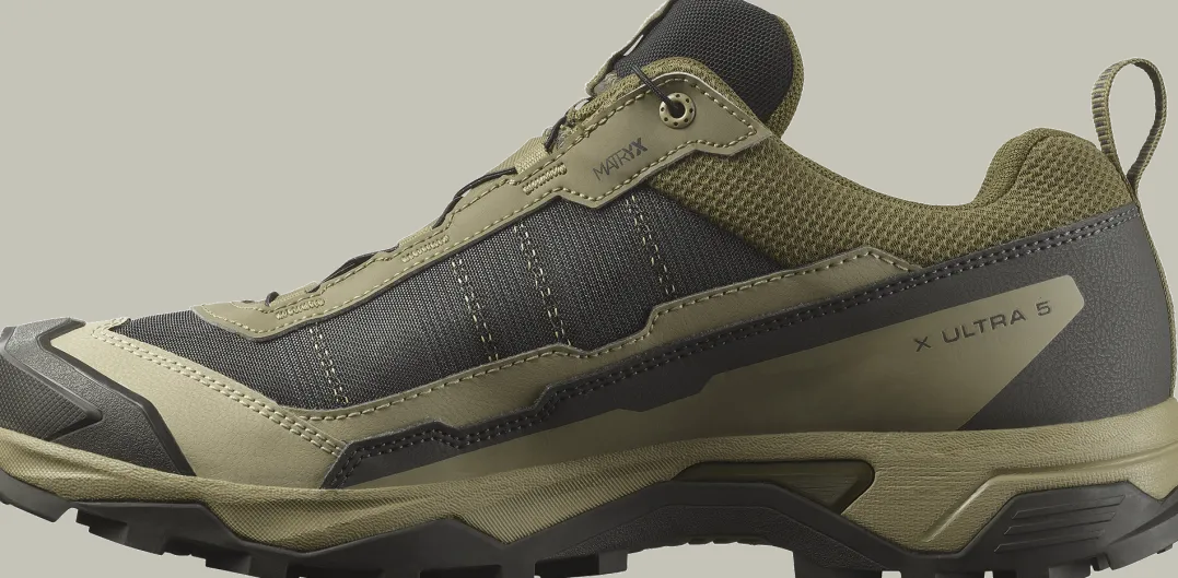 Salomon Men's X Ultra 5 GORE-TEX Martini Olive/gray Green/blue Night