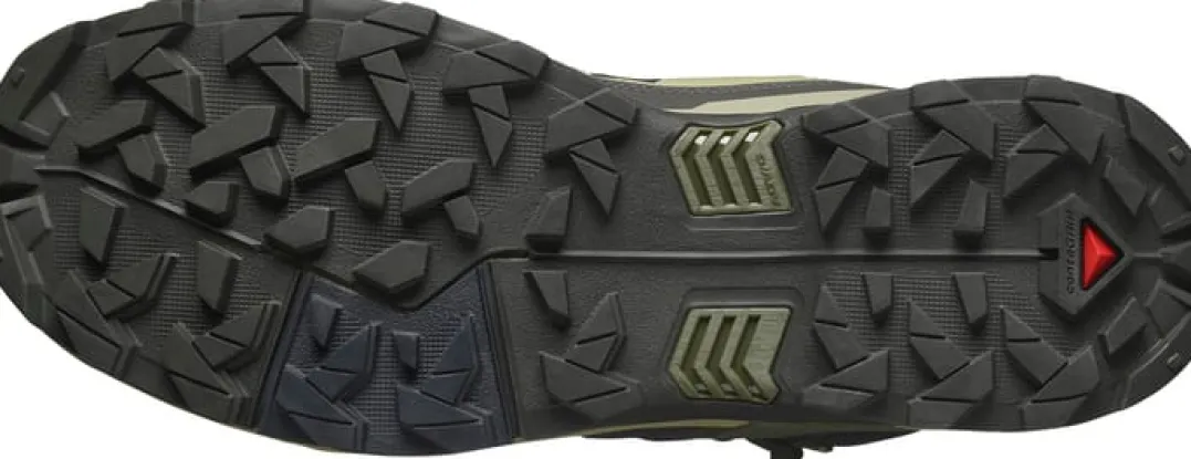 Salomon Men's X Ultra 5 Mid GORE-TEX Peat/gray Green/blue Nights