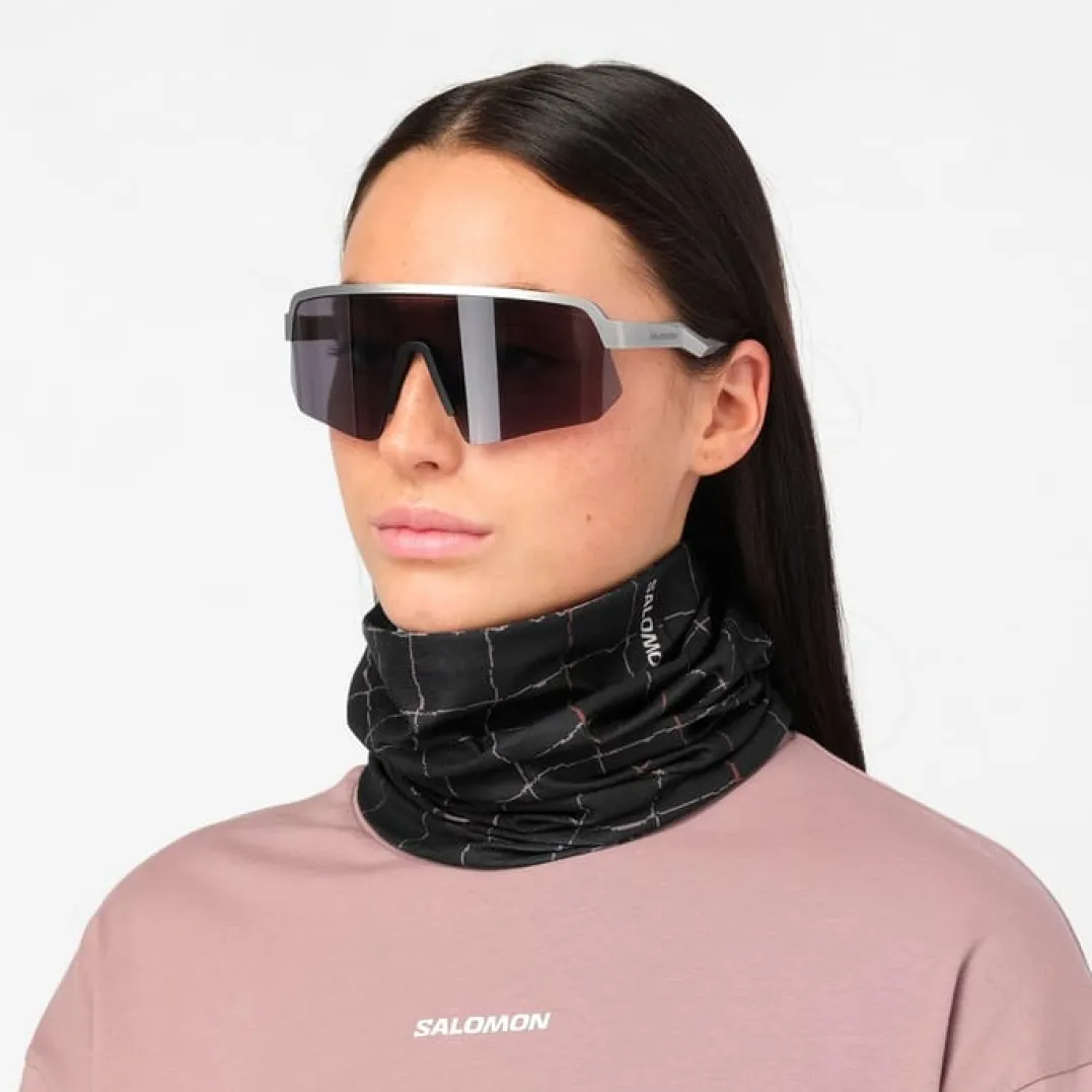 Salomon Neck Gaiter GFX U Deep Black/burnt Umber/antler
