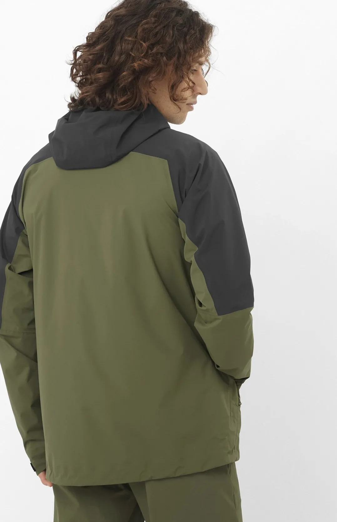 Salomon Outerpath 2.5l Wp Jkt M Deep Black/grape Leaf/