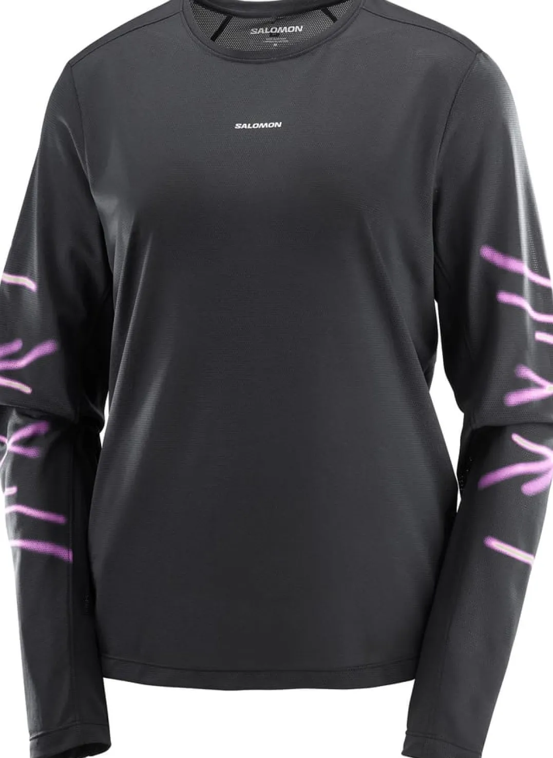 Salomon Shakeout Core Graphic Ls Tee W Deep Black