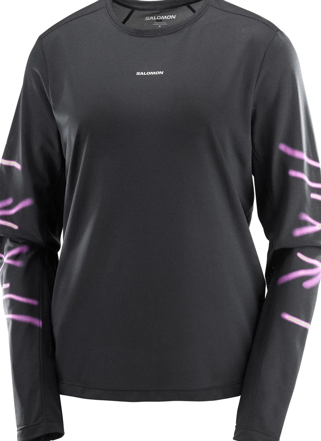 Salomon Shakeout Core Graphic Ls Tee W Deep Black