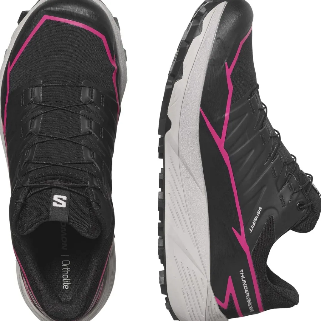 Salomon Thundercross Gtx W Black/Black/Pink Glo