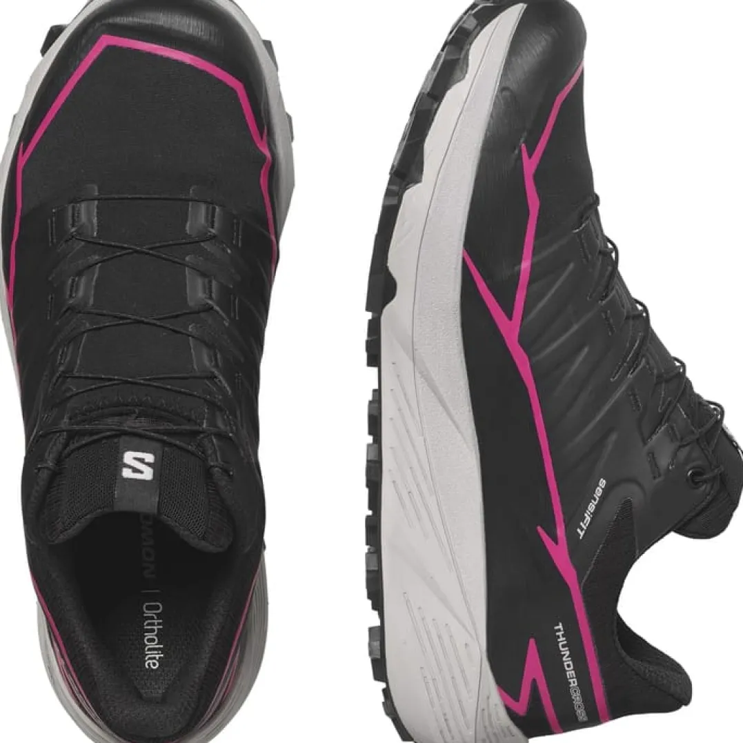 Salomon Thundercross Gtx W Black/Black/Pink Glo