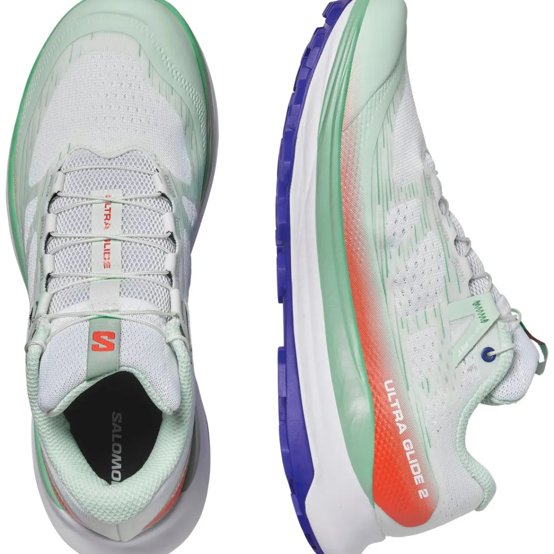Salomon Ultra Glide 2 White / Electric Green / Cherry Tomato