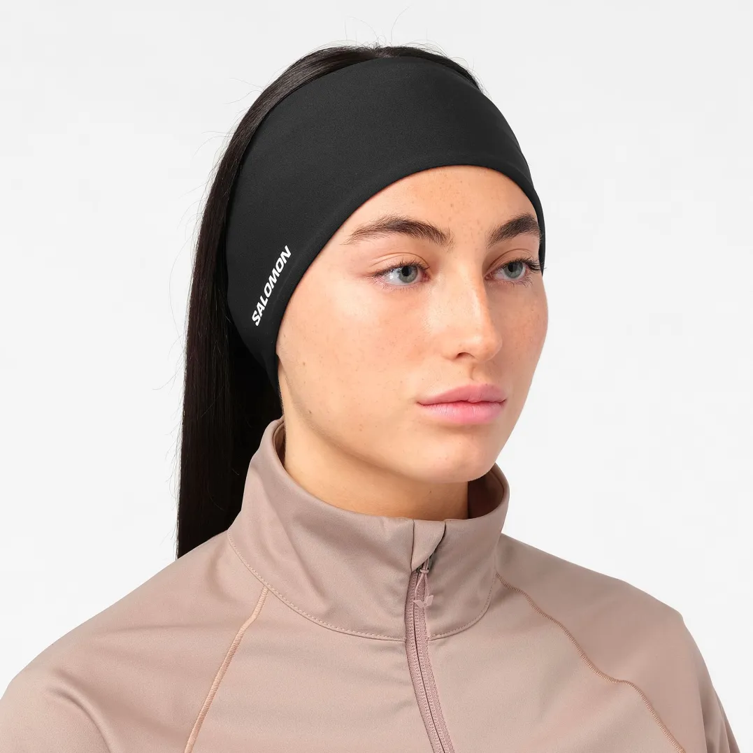 Salomon Unisex Run Tech HeadbandDeep Black/