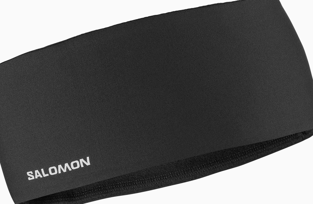 Salomon Unisex Run Tech HeadbandDeep Black/