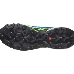 Salomon Unisex Spikecross 6 GORE-TEX Black/Surf The Web/Green Gecko