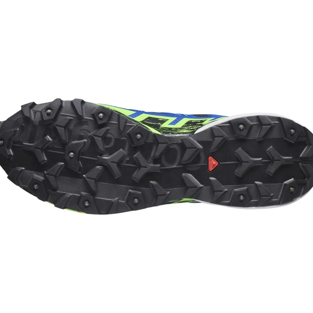 Salomon Unisex Spikecross 6 GORE-TEX Black/Surf The Web/Green Gecko