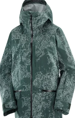 Salomon Women's Absolute 3L Print Jacket Ao/Green Gables