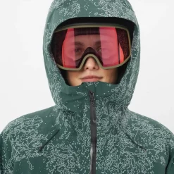 Salomon Women's Absolute 3L Print Jacket Ao/Green Gables