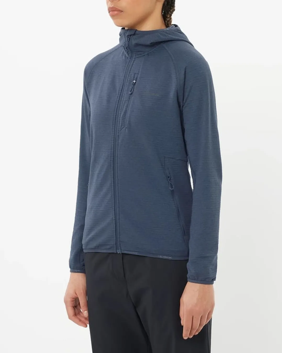Salomon Women's Essential Lightwarm Hoodie Blue Nights