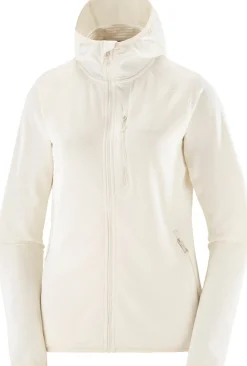 Salomon Women's Essential Lightwarm Hoodie Whisper White