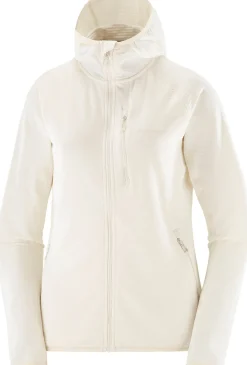 Salomon Women's Essential Lightwarm Hoodie Whisper White